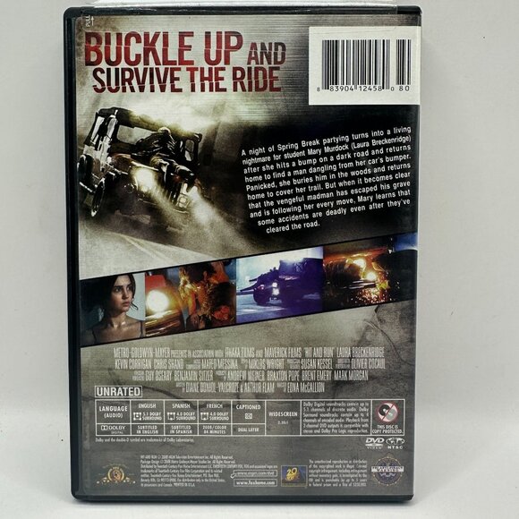 Hit And Run Unrated DVD Widescreen Not Rated MGM Home Entertainment - Picture 2 of 3